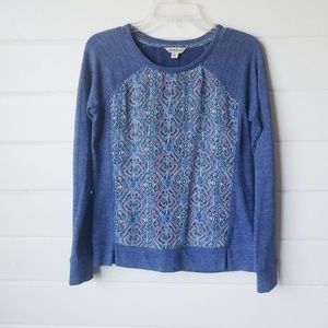 Lucky brand purple design sweatshirt XS
